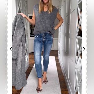 Melly & Co Denim 4 Button Hole Detail Jeans